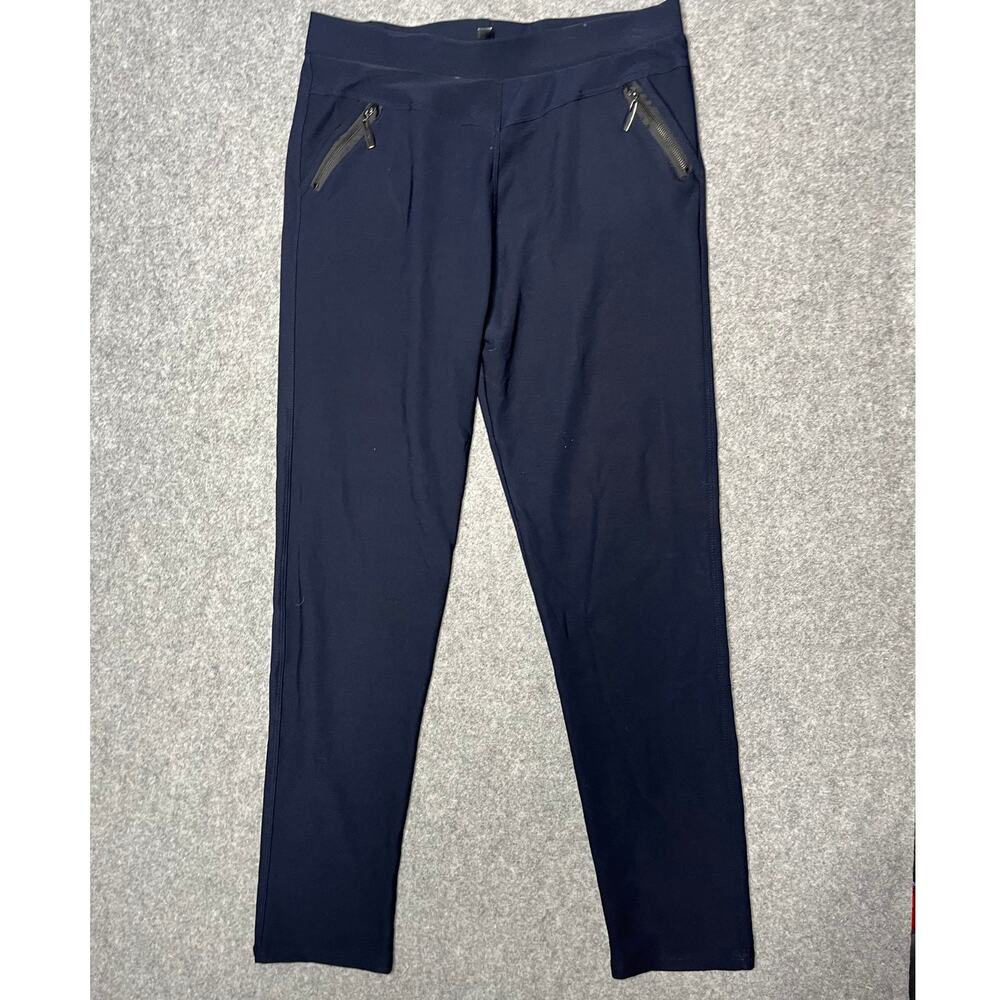 Coco + Carmen Navy Pull On Leggings with Zip Pockets XXL